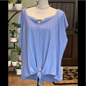3X Gorgeous Blue Blouse . New With Tag